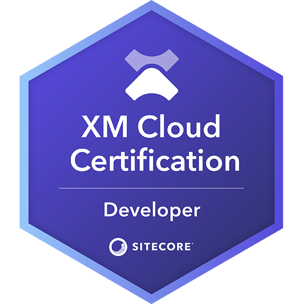Sitecore XM Cloud Developer Badge